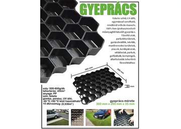 Műanyag gyeprács